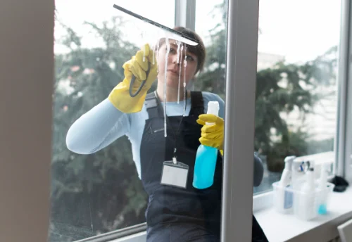 Nettoyage de vitres intérieures et extérieures à Jussac